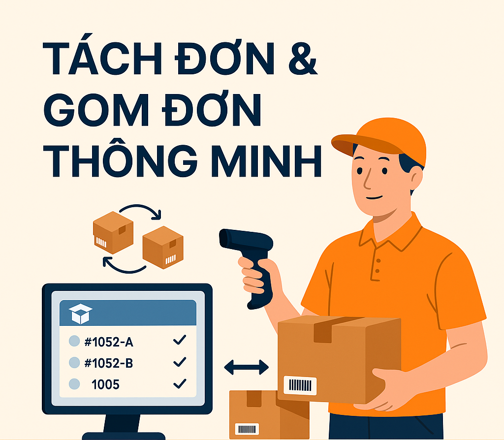  Tách đơn & gom đơn thông minh